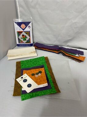 Fabric Quilt Kit to make Scarecrow Block